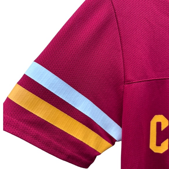 Cleveland Cavaliers NBA Juniors L Short Sleeve Wine & Gold Jersey - Picture 4 of 6